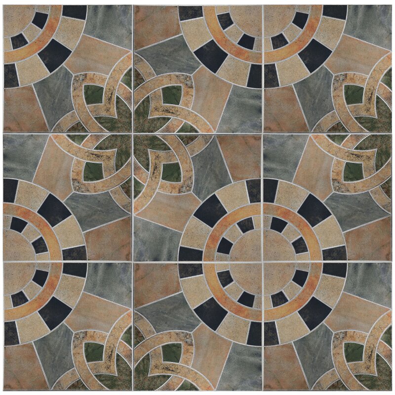 EliteTile Cartamo 18" x 18" Ceramic Wall & Floor Tile & Reviews